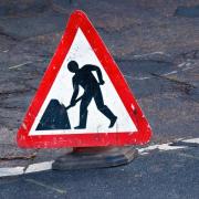 Roadworks in Totton
