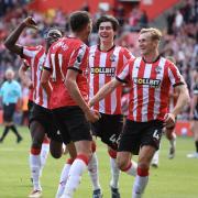 Ross Stewart's goal celebration captured by our regular Saints photographer, Stuart Martin