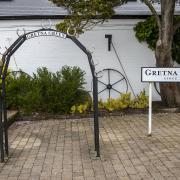 Gretna Green, Scotland - May 2021: The Famous Old Blacksmith Shop in Gretna Green, Scotland, UK