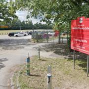 Travellers moved on from Mount Pleasant Playing Fields near Hamble Primary School by police