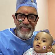 Health clubs entrepreneur Duncan Bannatyne is supporting the charity Operation Smile on its mission in Morocco (Operation Smile/PA)