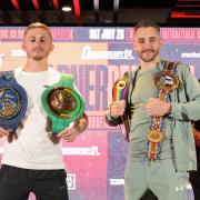 SOUTHAMPTON, ENGLAND, MAY 28: Ryan Garner v Reece Bellotti “Pier Pressure” launch press conference on the 28th May 2025 at St Mary’s Stadium, Southampton, England. Queensberry Promotions. Credit: Leigh Dawney/Queensberry.