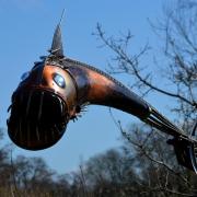 Pike by Ted Edley captures motion and menace in metal form