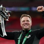 Eddie Howe, whose nomination for Freedom of the City has been agreed by Newcastle City Council after his team won the Carabao Cup (Owen Humphreys/PA)