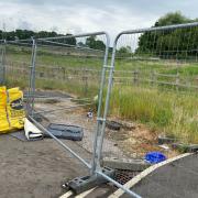 Carpet, garden planters and more have been dumped in a fly-tipping incident in Hedge End, Eastleigh Borough Council said.