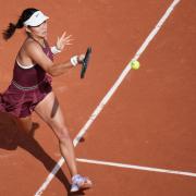 Emma Raducanu is out of the French Open (Christophe Ena/AP)