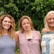 Some of the County Council staff who run the Children and Families Volunteers Service (L-R: Stuart Cooper, Tracey Thorne, Catherine Gobart, Tracie Currie, and Ragan Beale)