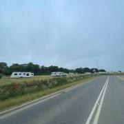 The caravans on the site