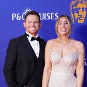 Joe Swash and Stacey Solomon attending the 2025 BAFTA Television Awards with P&O Cruises at Southbank Centre's Royal Festival Hall, London. Picture date: Sunday May 11, 2025. PA Photo. See PA story SHOWBIZ Bafta. Photo credit should read: Ian West/PA