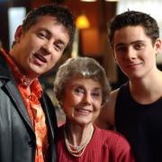 Alfie, Nana and Spencer Moon pictured in 2002.