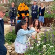 Chelsea Garden with designers and children
