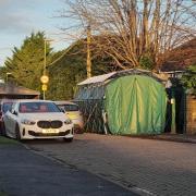 The scene in Netley after the stabbing on December 18, 2024