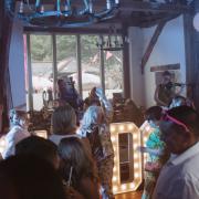 A DJ spins Ibiza-inspired tracks in the heart of the Test Valley