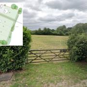 Access to the site on Danes Road
