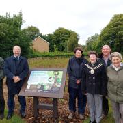 Seafield Park Mini Forest Opening Left To Right, Cllr S Dugan, Cllr S Martin, Cllr K Mandry, Mayor L Clubley, Cllr P Whittle, Cllr P Bryant.Jpg