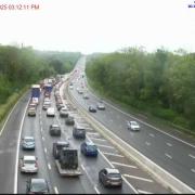 Delays on M3 just after 4.10pm
