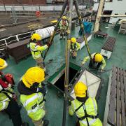 Firefighter on the SS Shieldhall