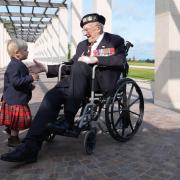 D-Day veteran and ambassador for the British Normandy Memorial, Ken Hay, 99, at the British Normandy Memorial in Ver-sur-Mer, France (Gareth Fuller/PA)