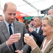 The Prince of Wales, known as the Duke of Cornwall while in Cornwall, and the Duchess of Edinburgh, try local gin as they attend the Royal Cornwall Show at the Royal Cornwall Showground, Whitecross, Wadebridge (Chris Jackson/PA)