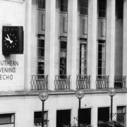 The famous clock at the former Daily Echo office on Above Bar Street