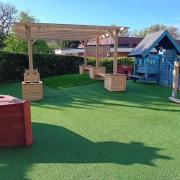 A pergola was stolen from a pre-school in Ringwood.