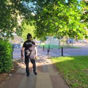 An HGV driver tossed a bag of cocaine in a bush during a chase in Southampton, police say