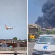 An Air India flight to London Gatwick has crashed at Ahmedabad airport with hundreds of people on board.
