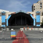 The Summer Sessions stage in Guildhall Square