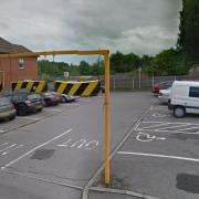 The current state of Rayner Gardens car park, where the owner wants to put a new car wash.