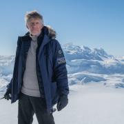 Mensun Bound, pictured in Antarctica, will be speaking on board Cunard's 185th anniversary voyage this June.