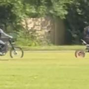 Hampshire police confirmed that teenagers on bikes have been riding through Riverside Park.