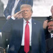 Donald Trump issued a stark warning to Iran (Julia Demaree Nikhinson/AP)