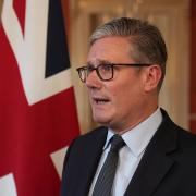 Sir Keir Starmer said he was confident that Donald Trump would continue with the Aukus pact to build a fleet of submarines alongside the UK and Australia (PA)