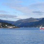 The ferry was crossing the Firth of Clyde between Dunoon, in the background, and Gourock (Kay Ringwood/Alamy/PA)