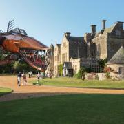 Sculpture at Beaulieu. Pike by Ted Edley.