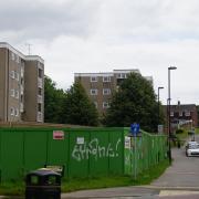 The plot on Benhams Road, Townhill Park, June 2025