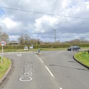 The junction between Claypits Lane and Southampton Road, the latter of which is on the diversion route away from Hythe Bypass.