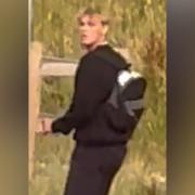 Hampshire police want to speak to this man in connection with a woman reporting being touched inappropriately above her clothing.