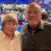 Clive and Trish Wilson, parents of Train superfan Lisa Wilson, who died in a car crash in November 2002. Pictured at a Train concert at the Albert Hall.