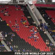 A sparse crowd watched Chelsea’s Club World Cup opener against Los Angeles FC on Monday (Mike Stewart/AP)
