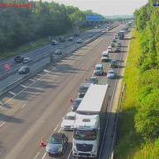 The M27 faced commuter chaos this morning as both carriageways faced 'severe' delays.
