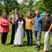 (L - R): Alison Barnes, Brice Stratford, MP Satvir Kaur, Christelle Blunden, Mark Cridge, and Cllr Dave Shields