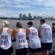 Four fundraisers are raising to beat a P&O cruise ship to Southampton this weekend
