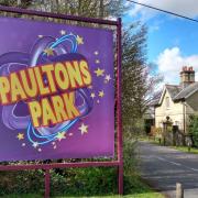 The entrance to Paultons Park