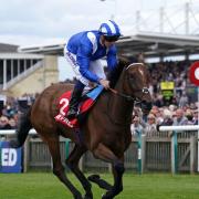 Falakeyah in action at Newmarket (Joe Giddens/PA)