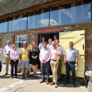 PCC Donna Jones at Meon Springs, East Meon with farmers, landowners and representatives of the NFU and CLA