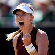Katie Boulter roars during her victory over Sonay Kartal (Bradley Collyer/PA)