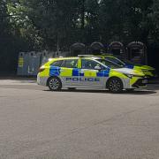 Police have descended on Riverside Park, Southampton following reports of a man with a knife
