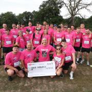 Southampton Race for Life 2025. Team Mac, running for Macaulay Totten age 24 who is undergoing treatment for Hodgkin’s lymphoma.