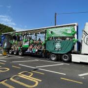 Floats paraded through the streets of Totton on Saturday